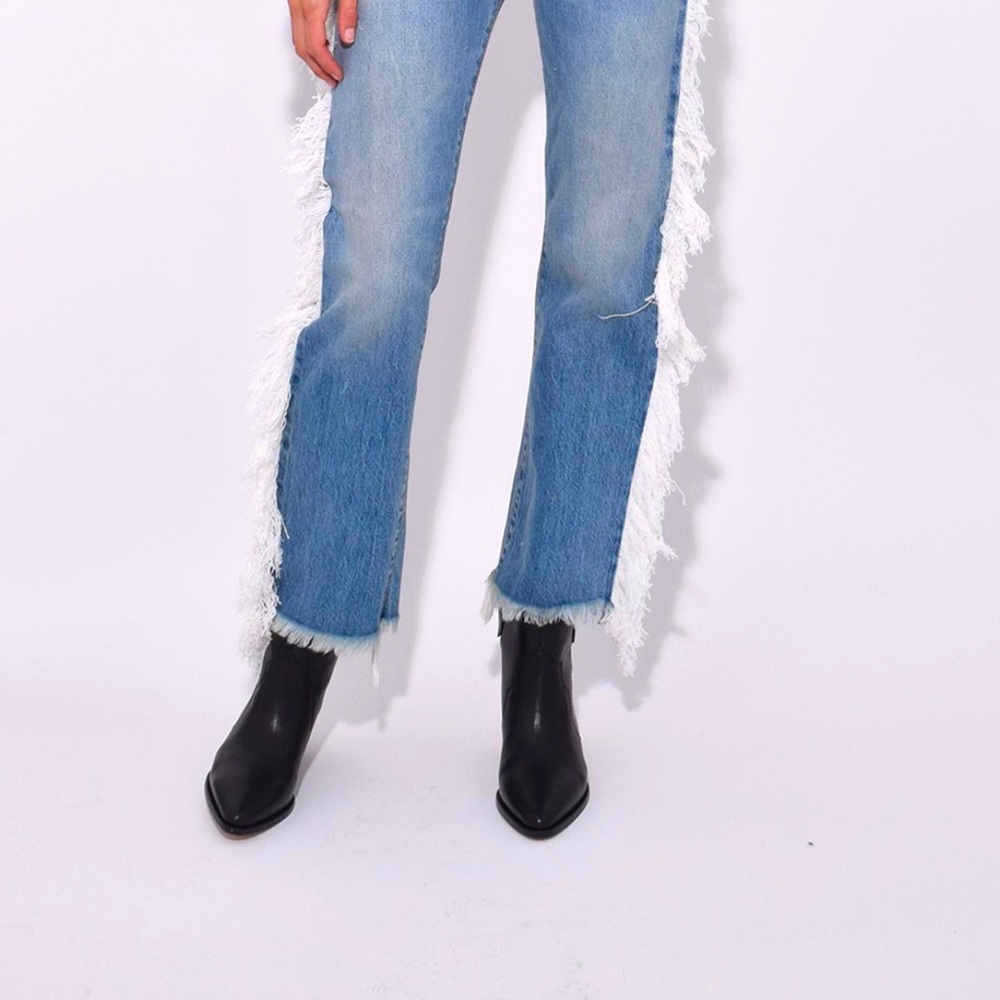 R13 fringed Jeans
